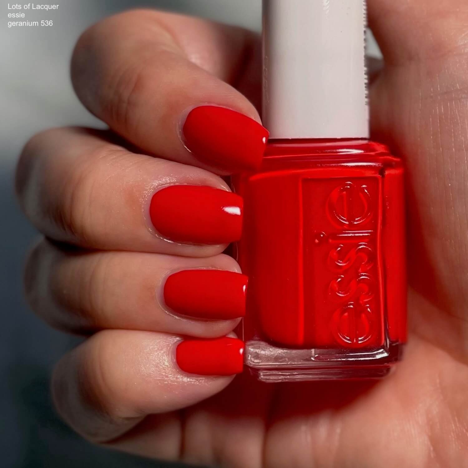 essie geranium Swatches and Review Lots of Lacquer